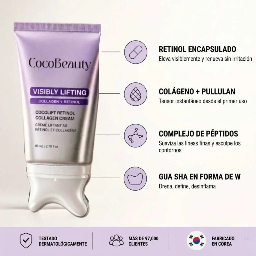 Crema de colágeno con retinol CocoLift de CocoBeauty