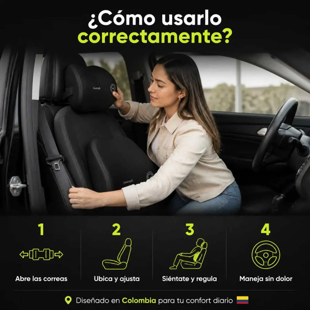 Promo x2 | COJÍN ERGONÓMICO LUMBAR Y CERVICAL