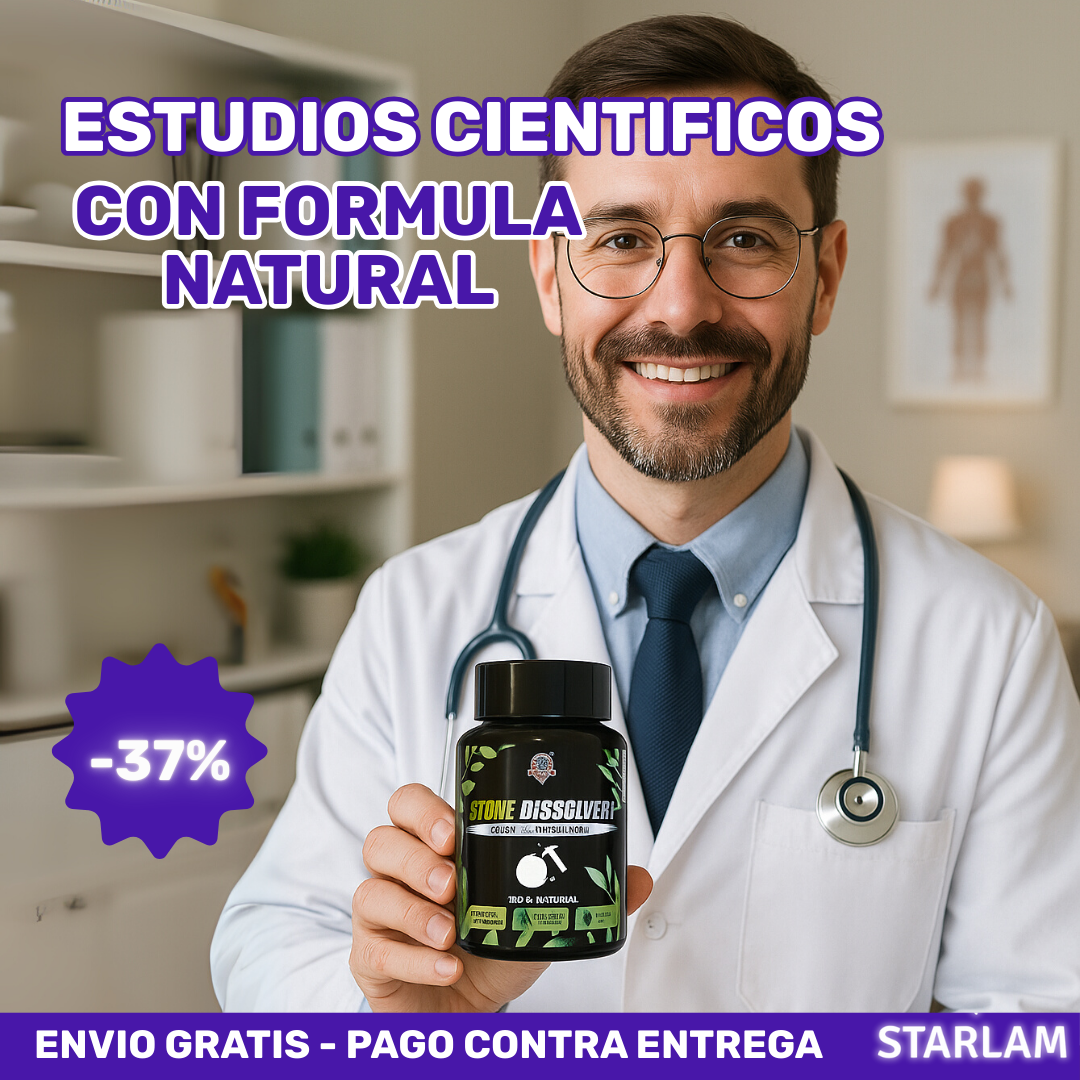 Stone Dissolver | Formula anti cálculos | Destruye impurezas y previene tratamientos invasivos