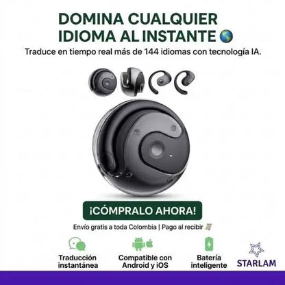 AI TRANSBUDS™ Audífonos Traductor de 144 Idiomas ORIGINAL