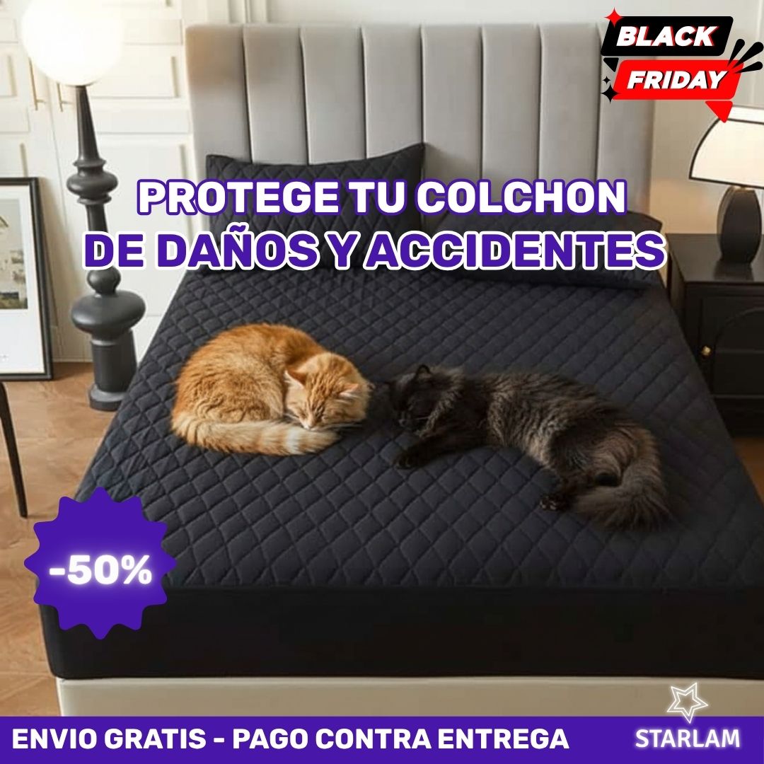Duerme feliz: protege tu colchón de manchas, humedad y accidentes | Protector Premium para colchón.