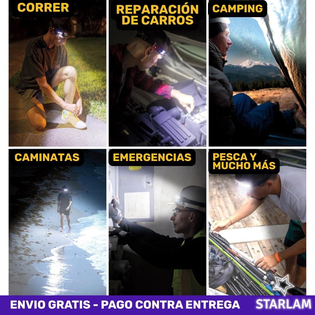 SmartLamp | Linterna Para Cabeza inteligente con luces led