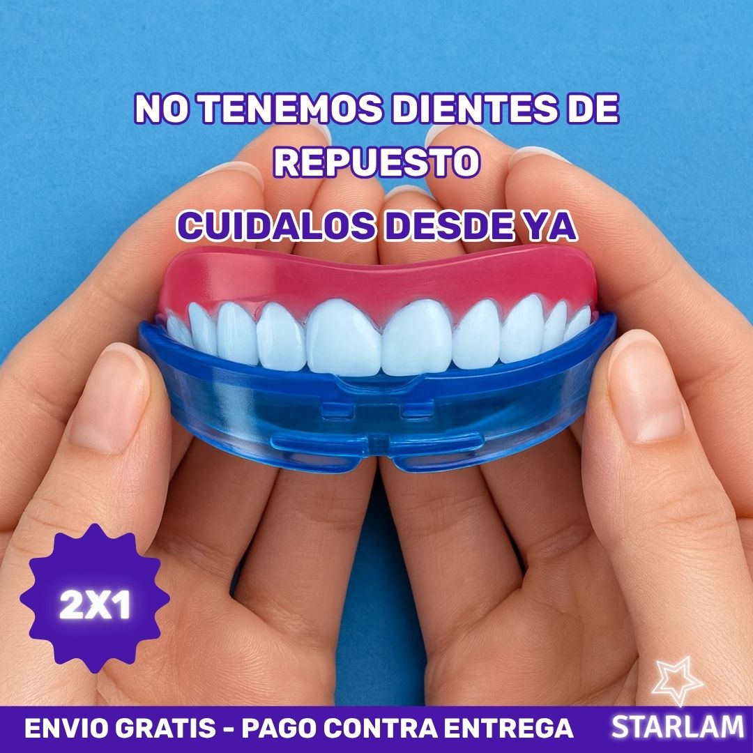 2X1 Protector bucal anti bruxismo | Relaja la mandíbula y protege tus dientes y encías