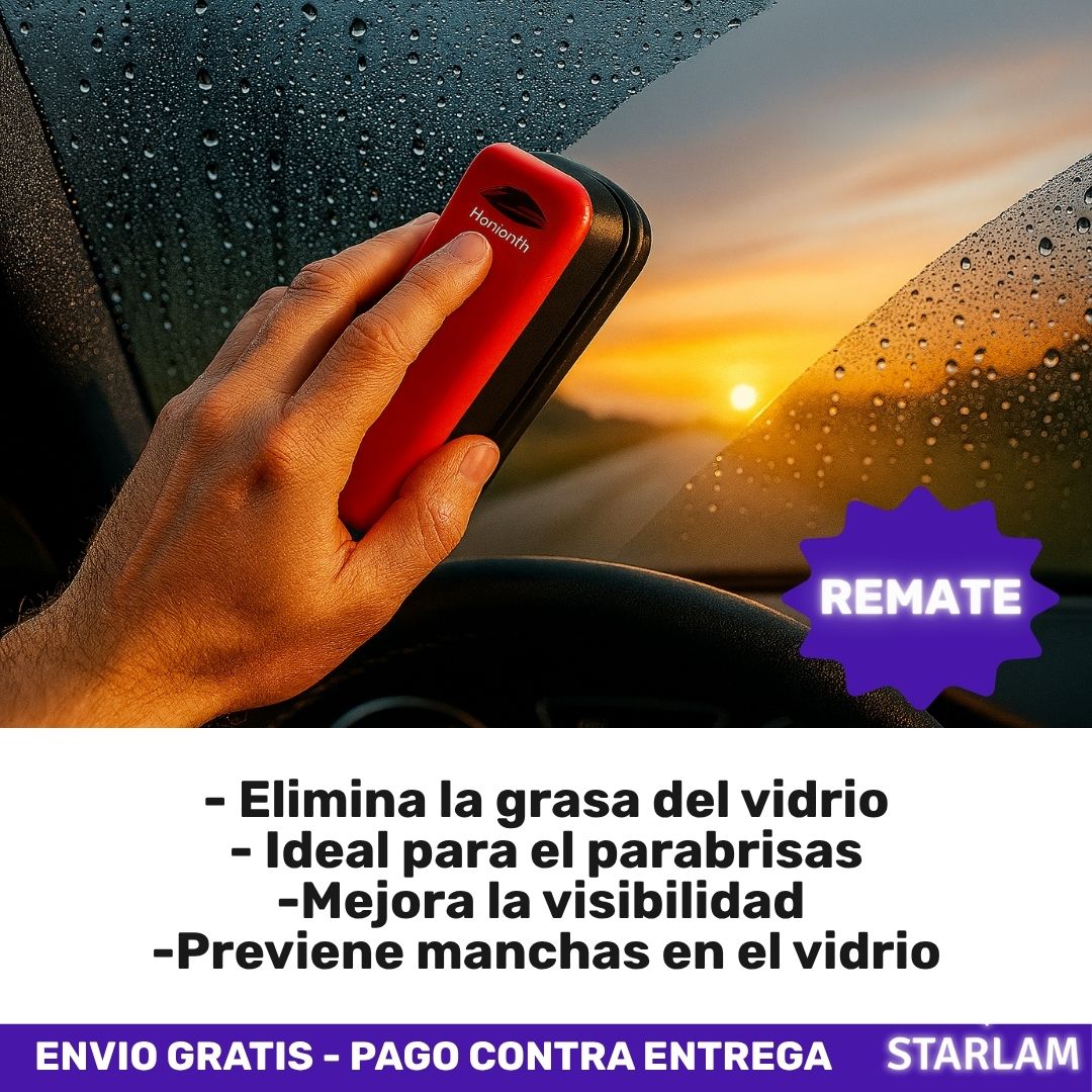 Kit OilFilm | Esponja limpia vidrios + aceite anti empaño | REPUESTO GRATIS