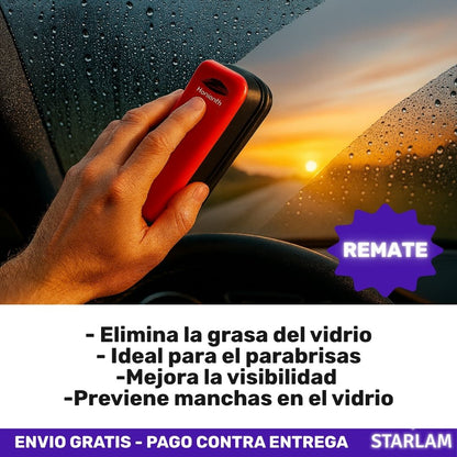 Kit OilFilm | Esponja limpia vidrios + aceite anti empaño | REPUESTO GRATIS