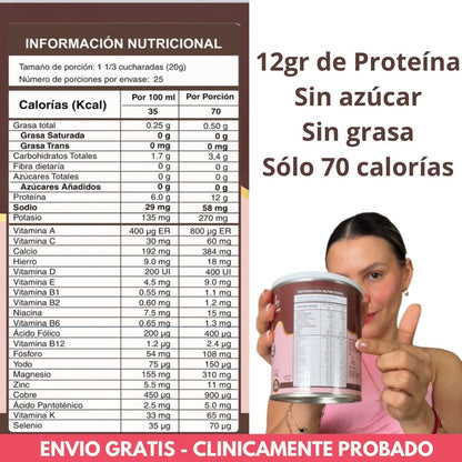 ShakeFort - Batido Bioenergético celular| Combate el cansancio crónico y te devuelve tu brillo natural