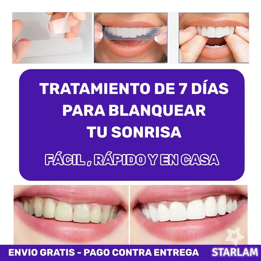 3DWhite | Tiras blanqueadoras tratamiento de 7 días para una sonrisa blanca