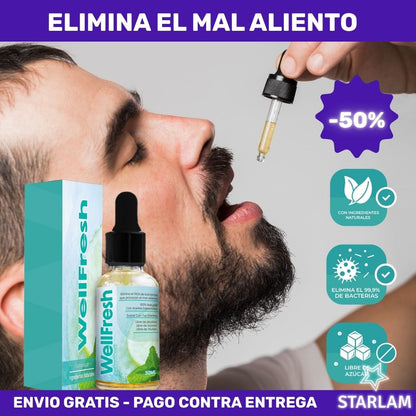 WellFresh Pro | Aceite esencial elimina el mal aliento y refresca la salud oral