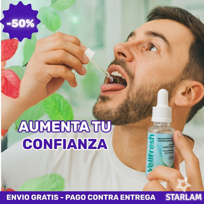 WellFresh Pro | Aceite esencial elimina el mal aliento y refresca la salud oral