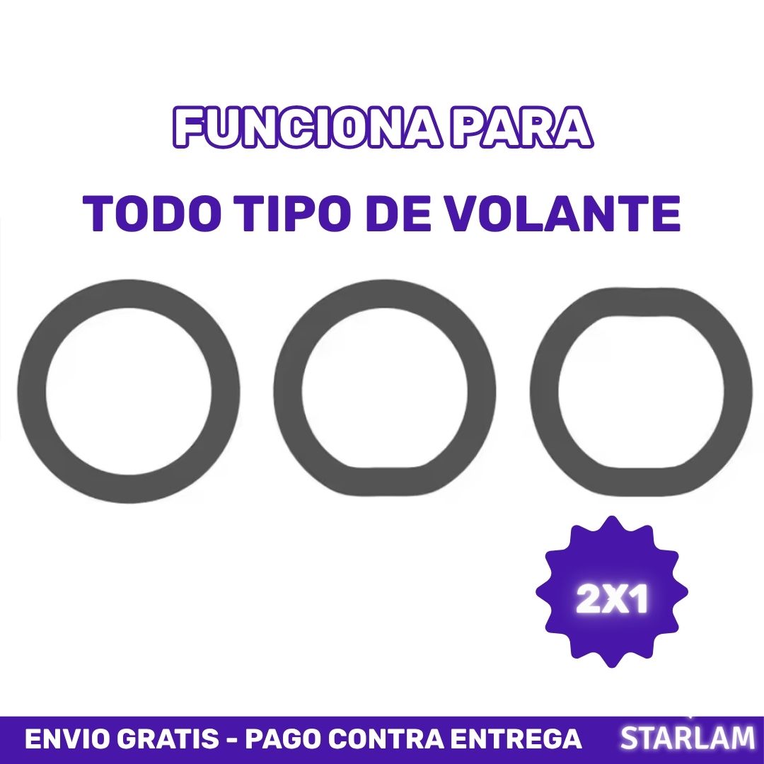 Oferta 2X1 Protector de Volante premium para carros color negro | Envío gratis