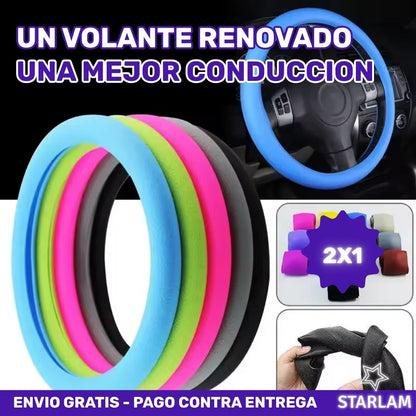 Oferta 2X1 Protector de Volante premium para carros color negro | Envío gratis