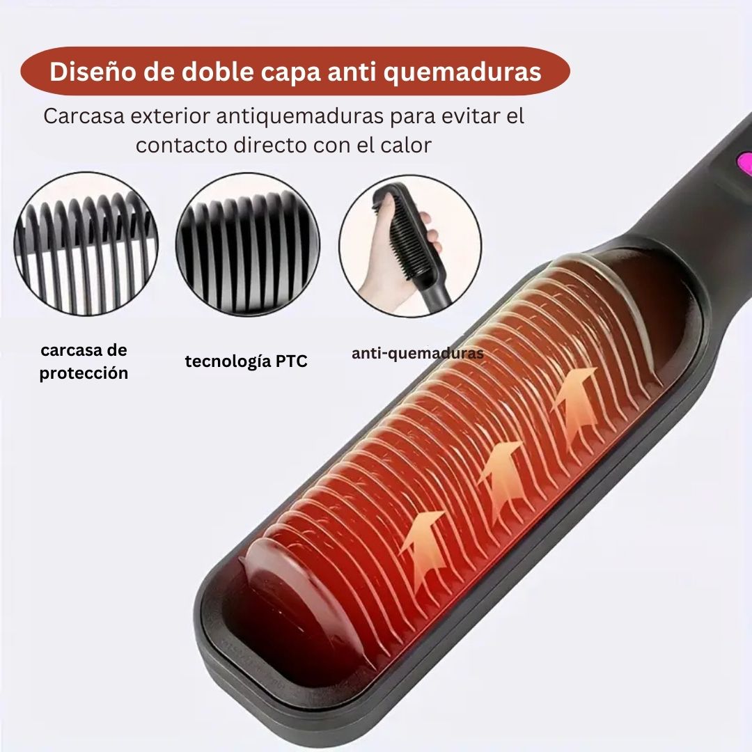 Cepillo alisador | Alisado en minutos, sin frizz y seguro