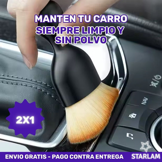 2X1 BrushCar | Brocha quita polvo para limpieza interior del auto