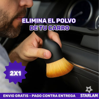 2X1 BrushCar | Brocha quita polvo para limpieza interior del auto