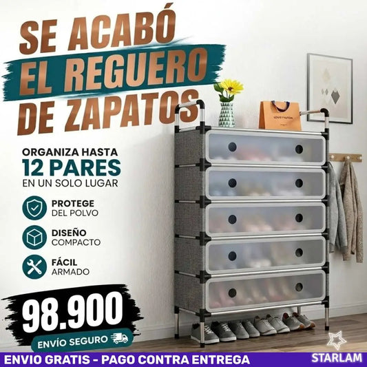 Organizador de zapatos de 6 niveles hasta 30 pares