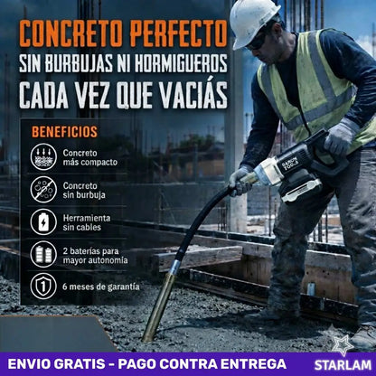 Vibrador de Concreto Industrial HILTI 1200W — Concreto firme, obra segura