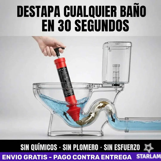 Destapa cualquier baño en 30 segundos