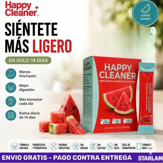 Limpia y renueva tu cuerpo desde adentro con Happy cleaner.