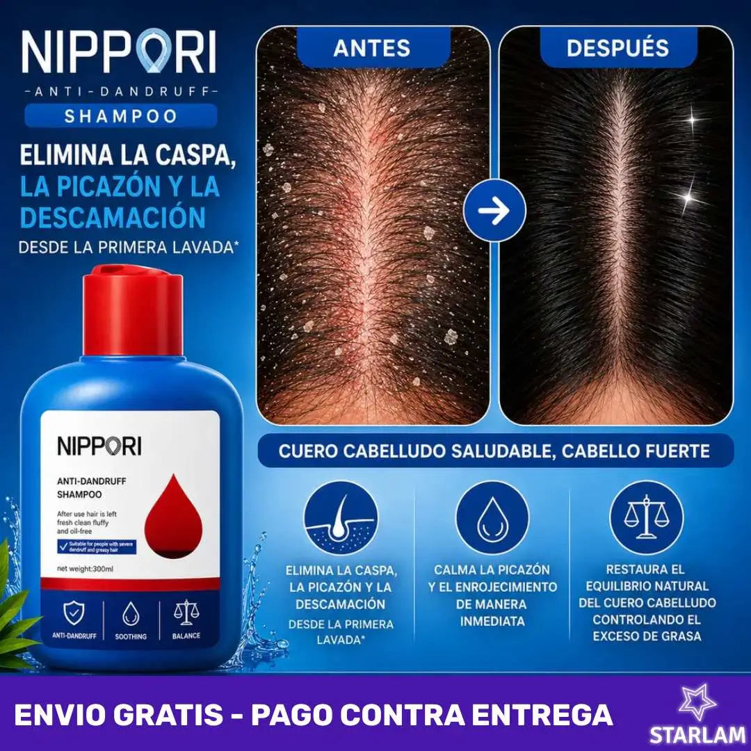 Disminuye la caspa, la picazon y descamación desde el primer uso
