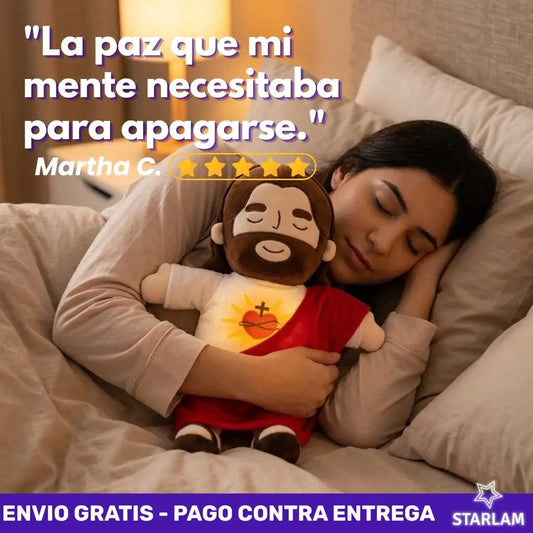 Jesús para dormir | Peluche que respira y calma