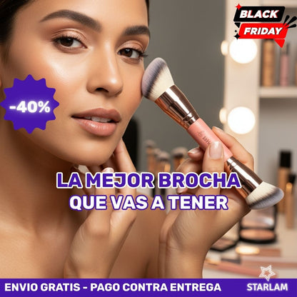Brocha doble - Plana y angular para aplicar productos en crema y líquidos | Oferta 🚨