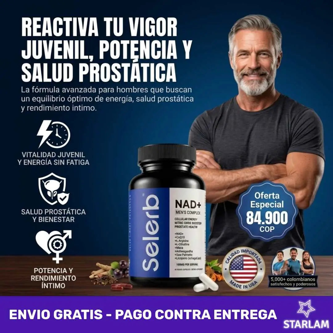 Suplemento masculino 3 en 1 | Potencia y vitalidad
