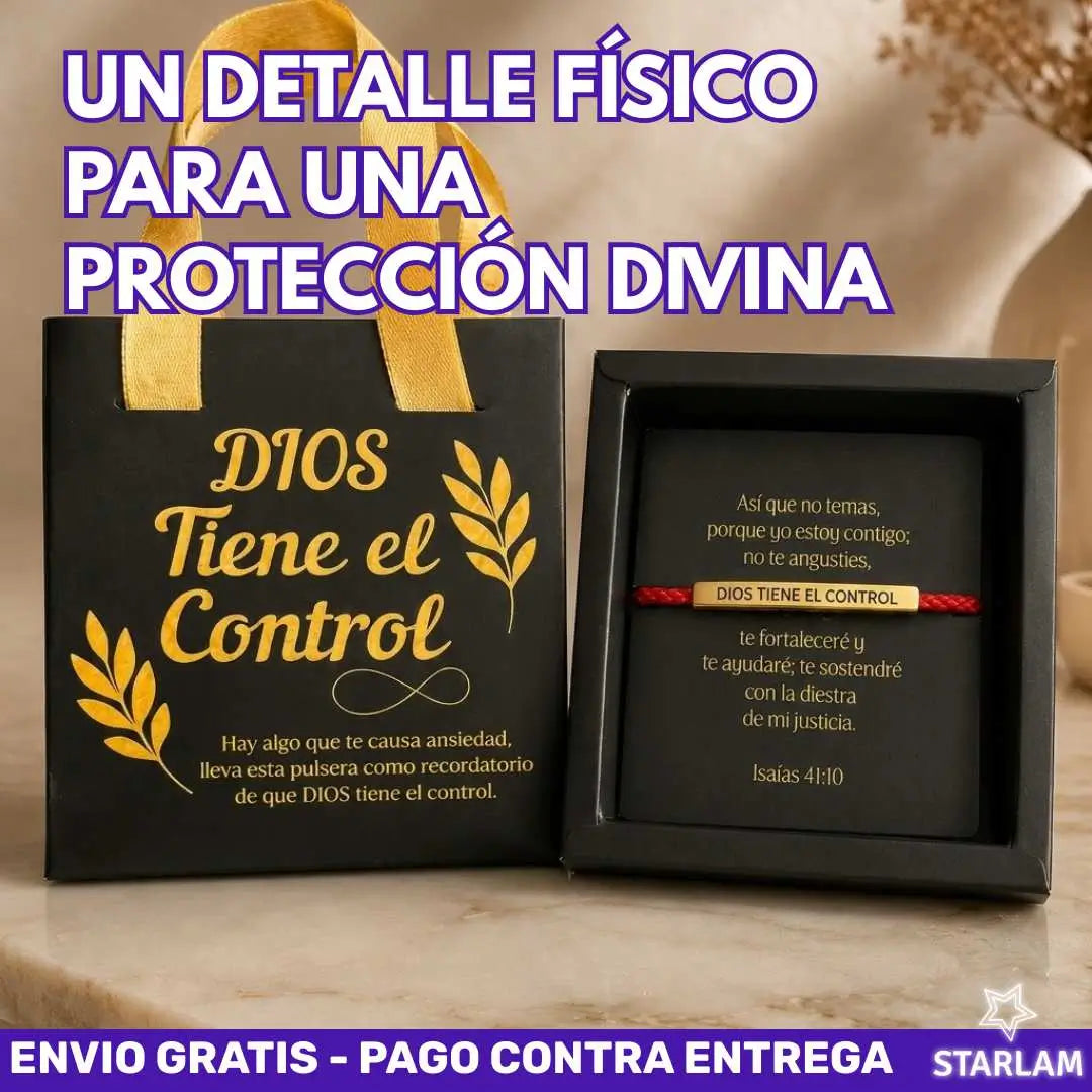 Pulsera de protección Dios tiene el control