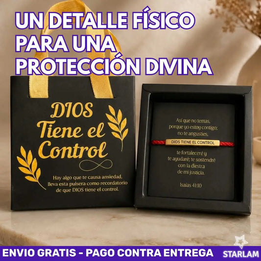 Pulsera de protección Dios tiene el control