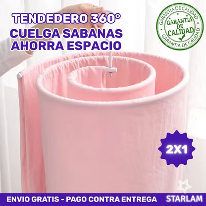 2 x 1 Gancho Tendedero Espiral Sabanas Cobijas inoxidable | Envío gratis | Paga 1 lleva 2