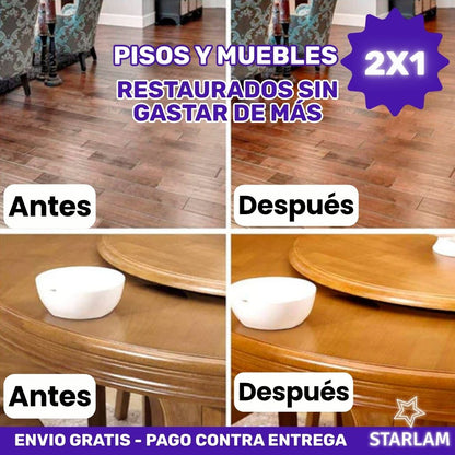 Promo 2x1 BeeFix Madecril | Cera grande restauradora de madera pisos y muebles | Original