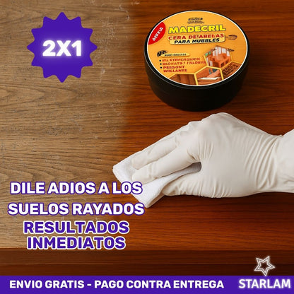 Promo 2x1 BeeFix Madecril | Cera grande restauradora de madera pisos y muebles | Original