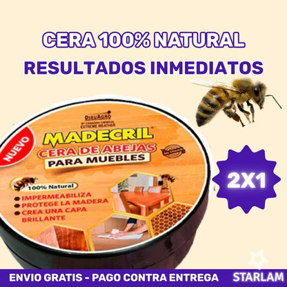 Promo 2x1 BeeFix Madecril | Cera grande restauradora de madera pisos y muebles | Original