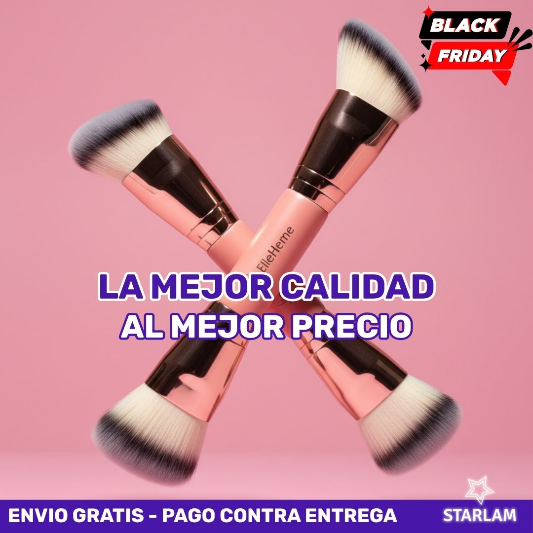 Brocha doble - Plana y angular para aplicar productos en crema y líquidos | Oferta 🚨