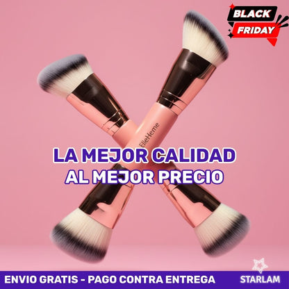 Brocha doble - Plana y angular para aplicar productos en crema y líquidos | Oferta 🚨