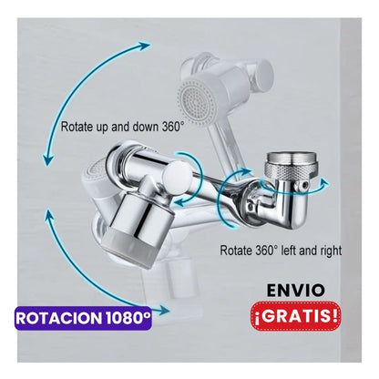AquaPlus | Boquilla ahorradora de agua 1080° Paga 1 lleva 2