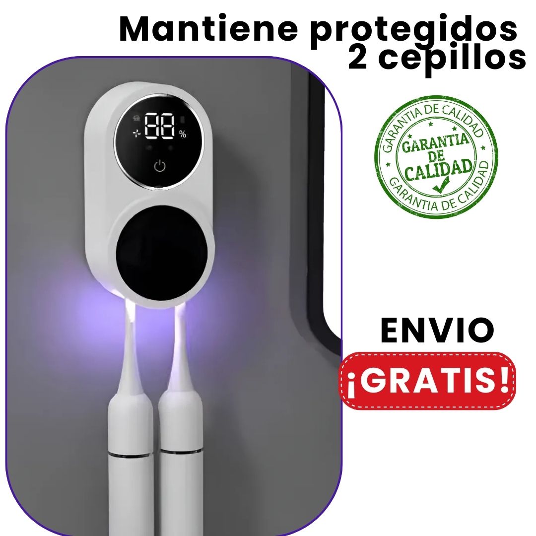UVGuard Pro® | Portacepillos inteligente Desinfectante UV | Envío gratis