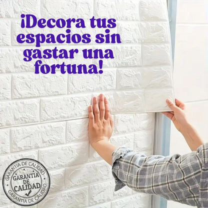 Set de panel adhesivo 3D para decorar paredes | Hazlo tú y ahorra en casa | Envío gratis