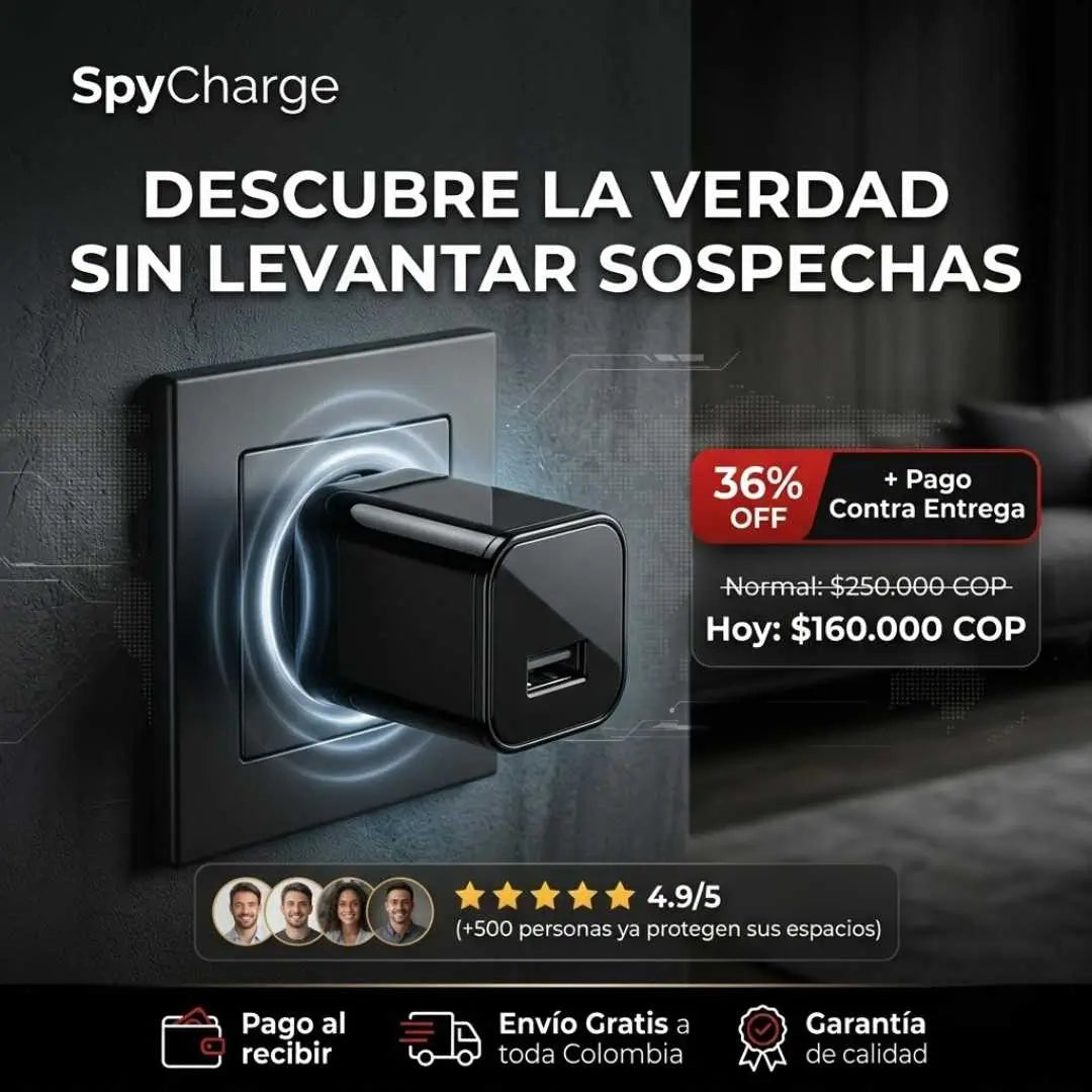 SpyCharge | Protege tu hogar y tranquilidad sin que sepan