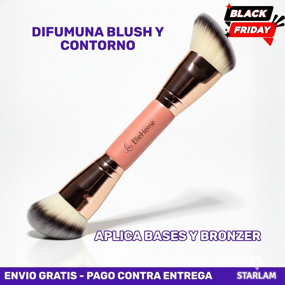 Brocha doble - Plana y angular para aplicar productos en crema y líquidos | Oferta 🚨