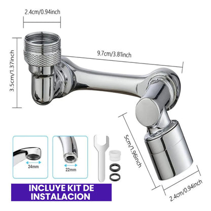 AquaPlus | Boquilla ahorradora de agua 1080° Paga 1 lleva 2