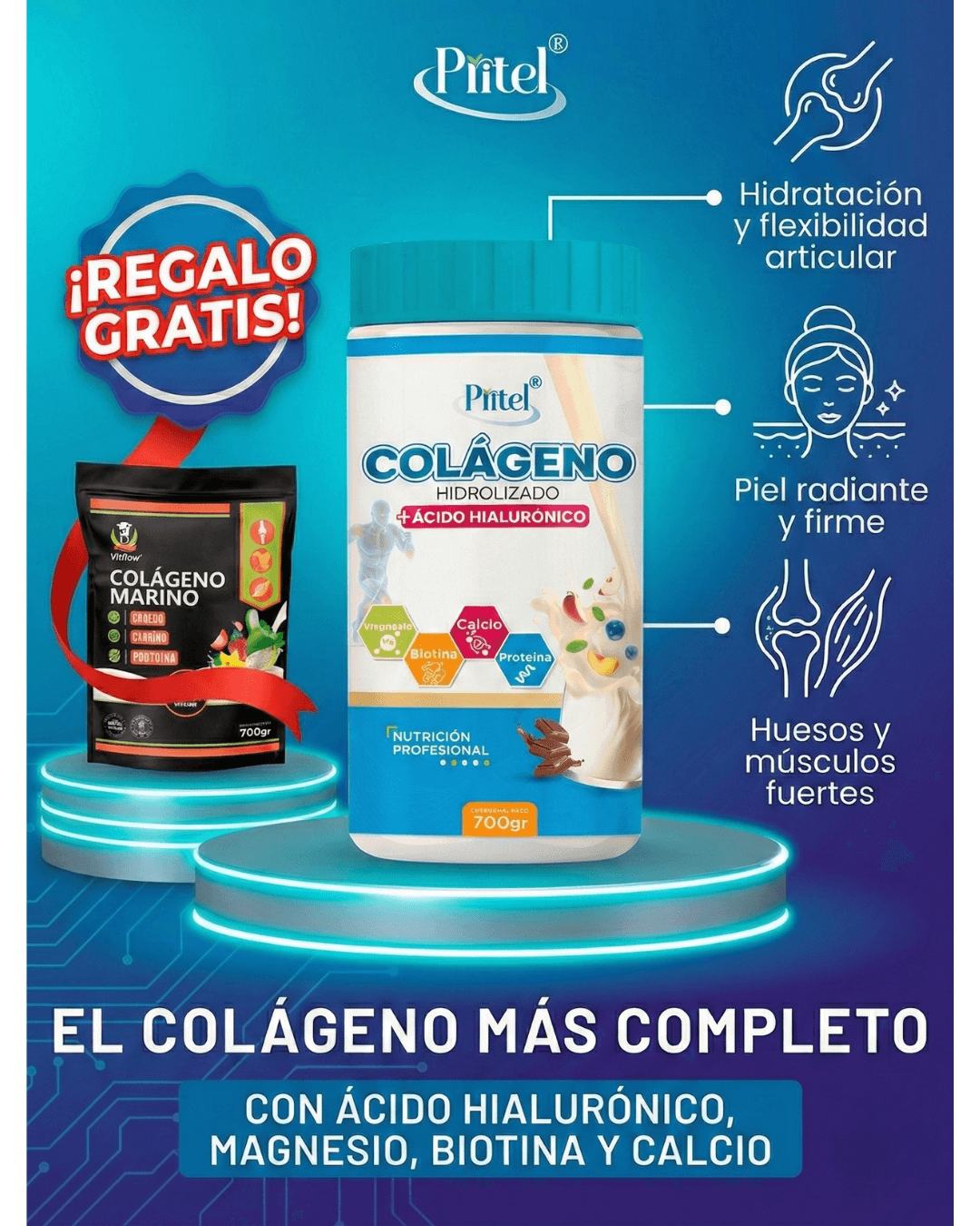 COLLAGEN PRIME+®| Tratamiento juventud y recuperación + Colágeno marino gratis