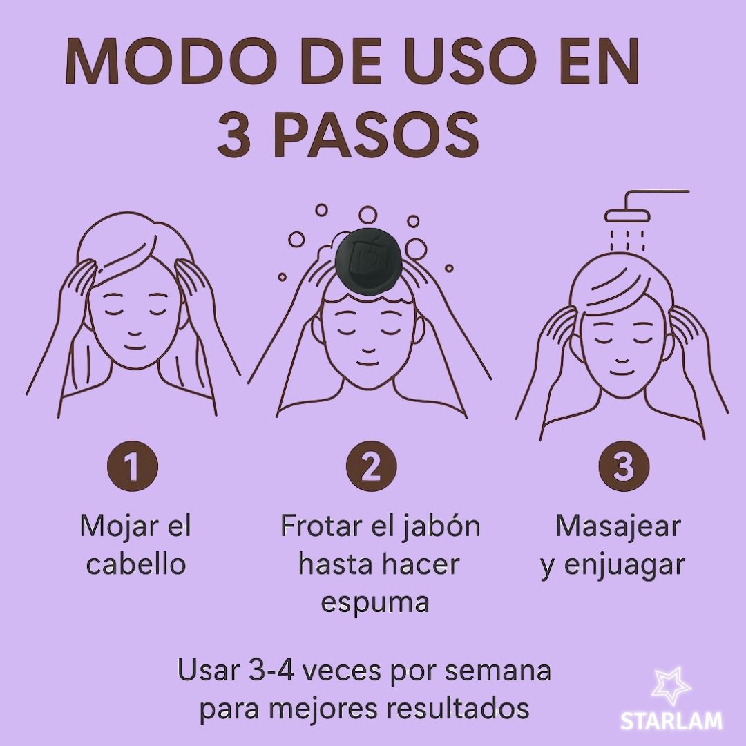 Polyg® - 2X1 Shampoo en barra anti caída y fortalecimiento del cabello con formula Coreana