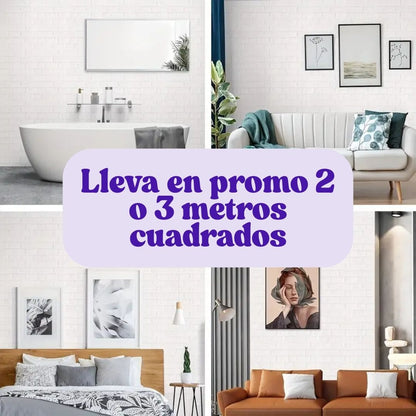 Set de panel adhesivo 3D para decorar paredes | Hazlo tú y ahorra en casa | Envío gratis