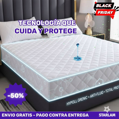 Duerme feliz: protege tu colchón de manchas, humedad y accidentes | Protector Premium para colchón.
