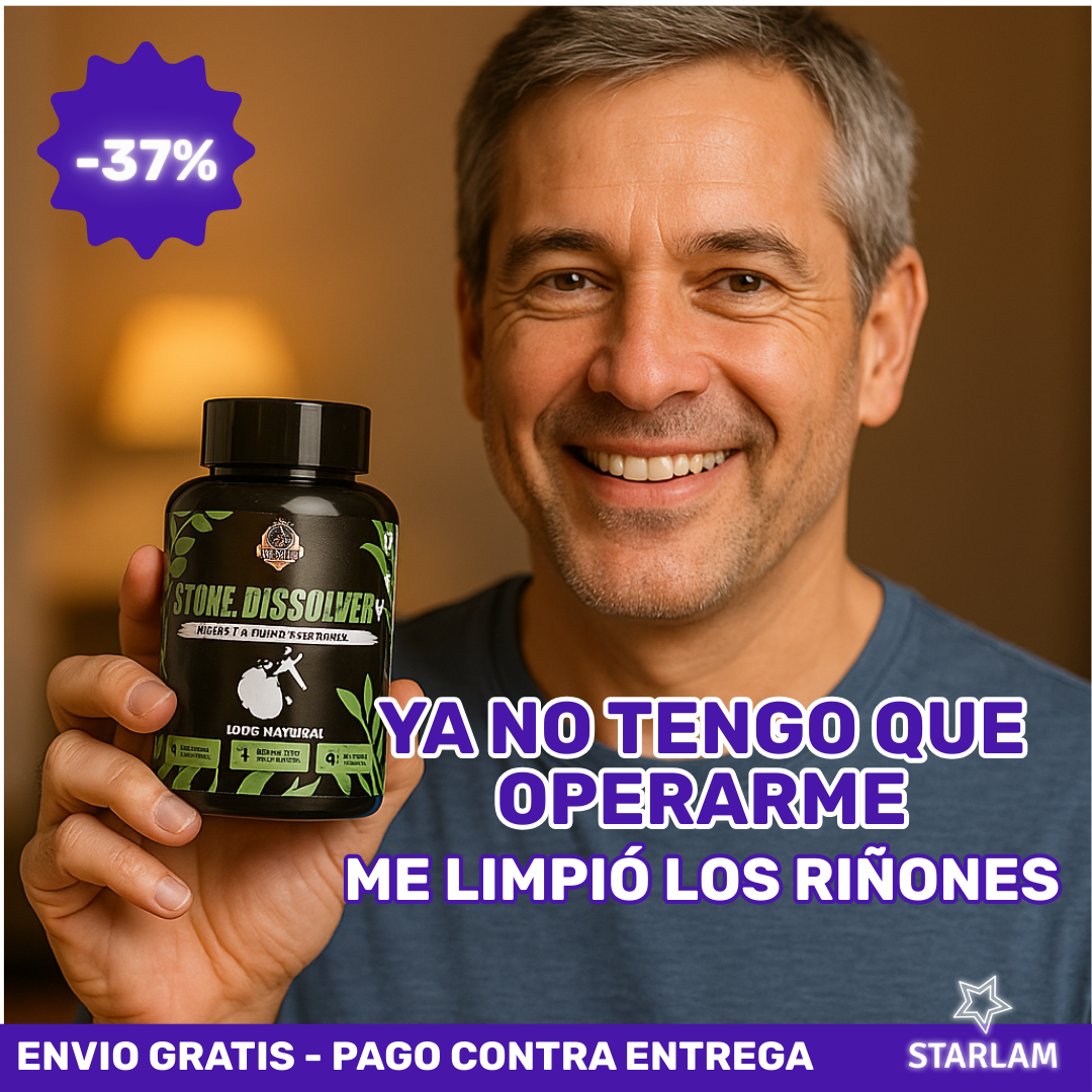 Stone Dissolver | Formula anti cálculos | Destruye impurezas y previene tratamientos invasivos