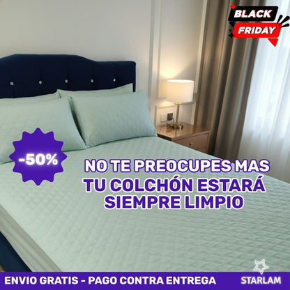 Duerme feliz: protege tu colchón de manchas, humedad y accidentes | Protector Premium para colchón.
