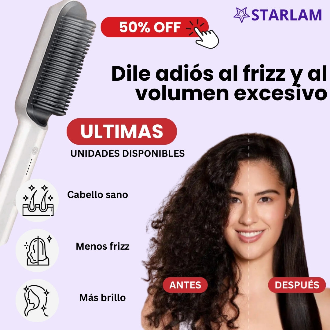 Cepillo alisador | Alisado en minutos, sin frizz y seguro
