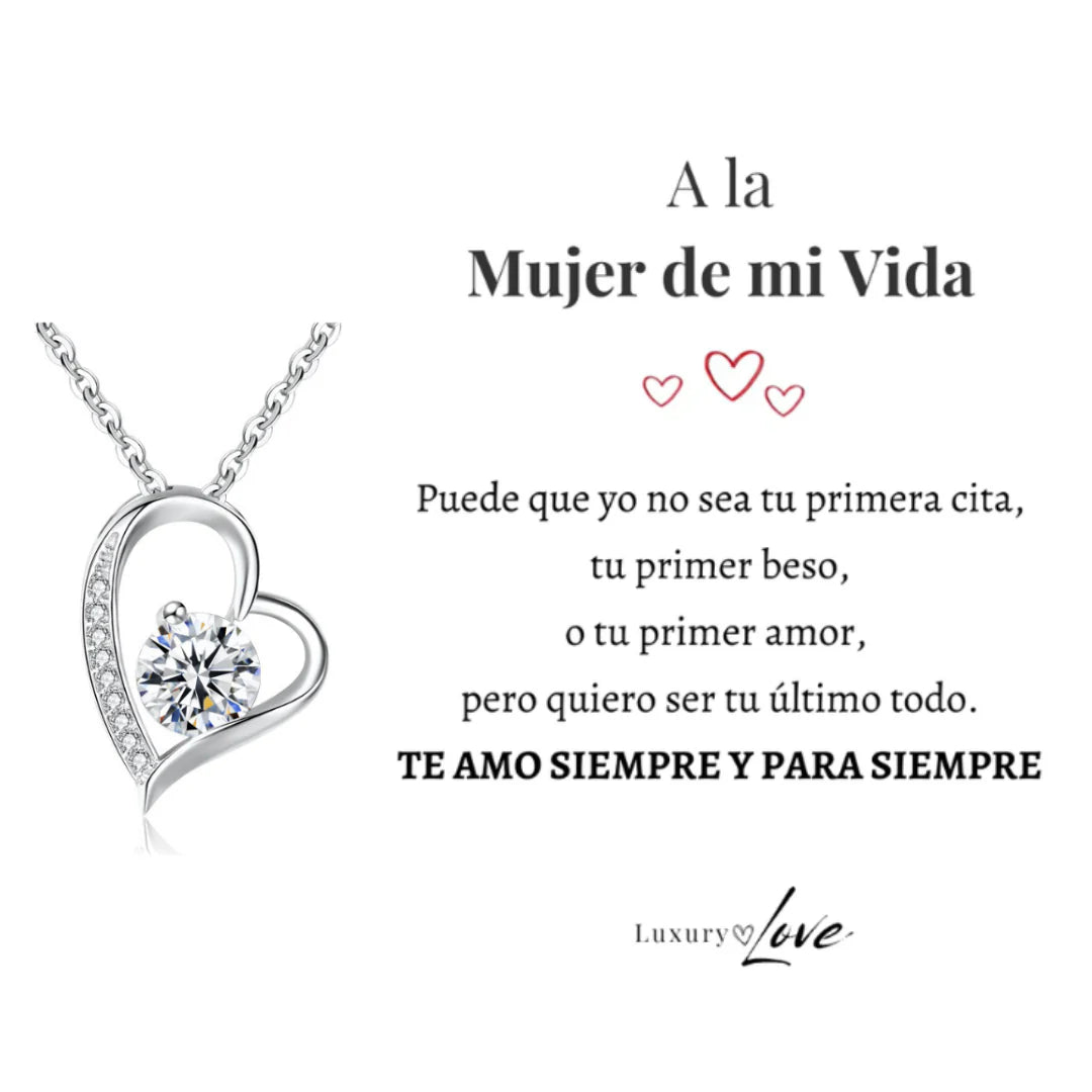 COLLAR CORAZÓN - AMOR - PARA LA MUJER DE MI VIDA