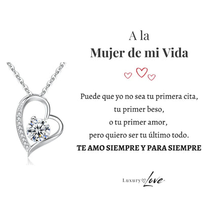 COLLAR CORAZÓN - AMOR - PARA LA MUJER DE MI VIDA