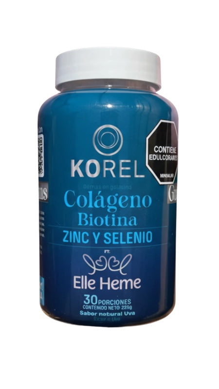 Frasco frontal KOREL Colágeno + Biotina